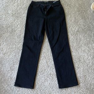 Lee Women's Straight Leg Relaxed Fit Jeans Black - Size 10 30” Inseam